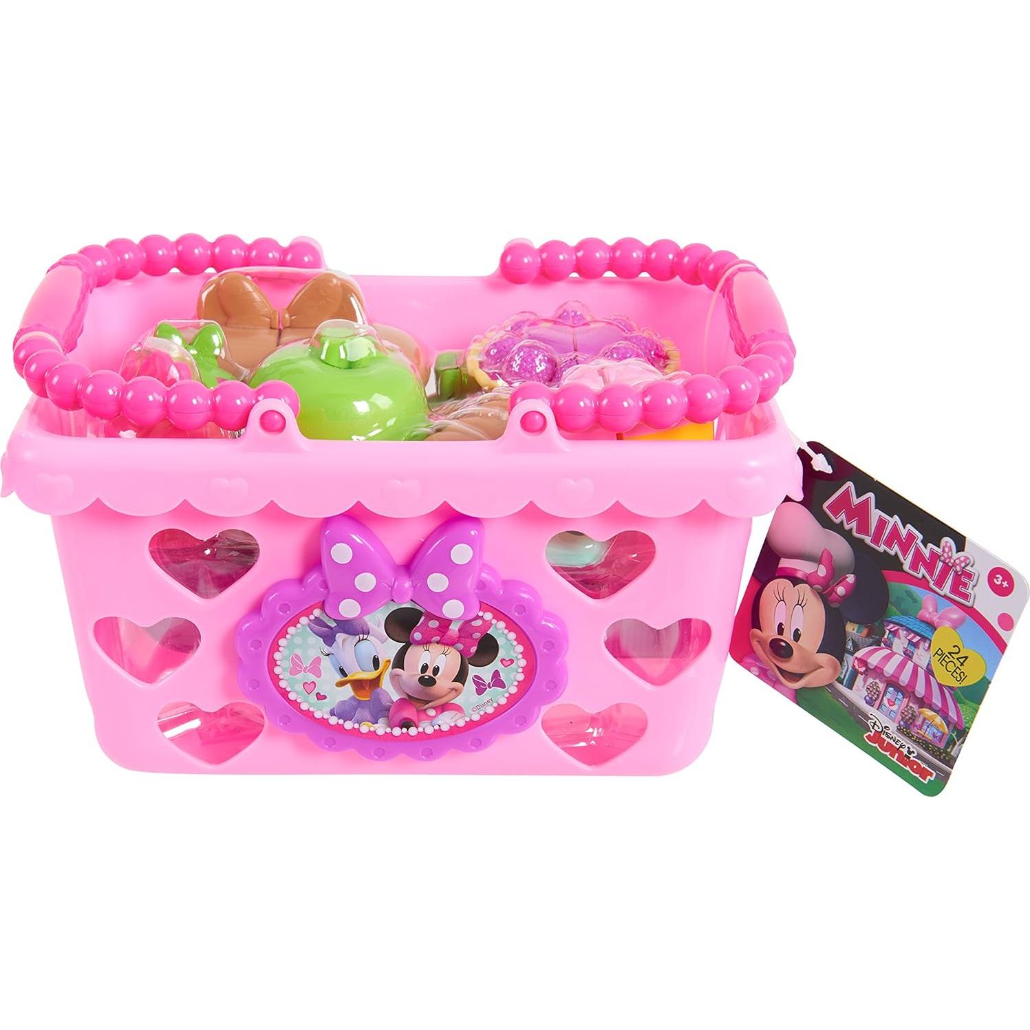 Conjunto de Cesta de Compras Just Play Minnie Mouse 21.9x16.5cm