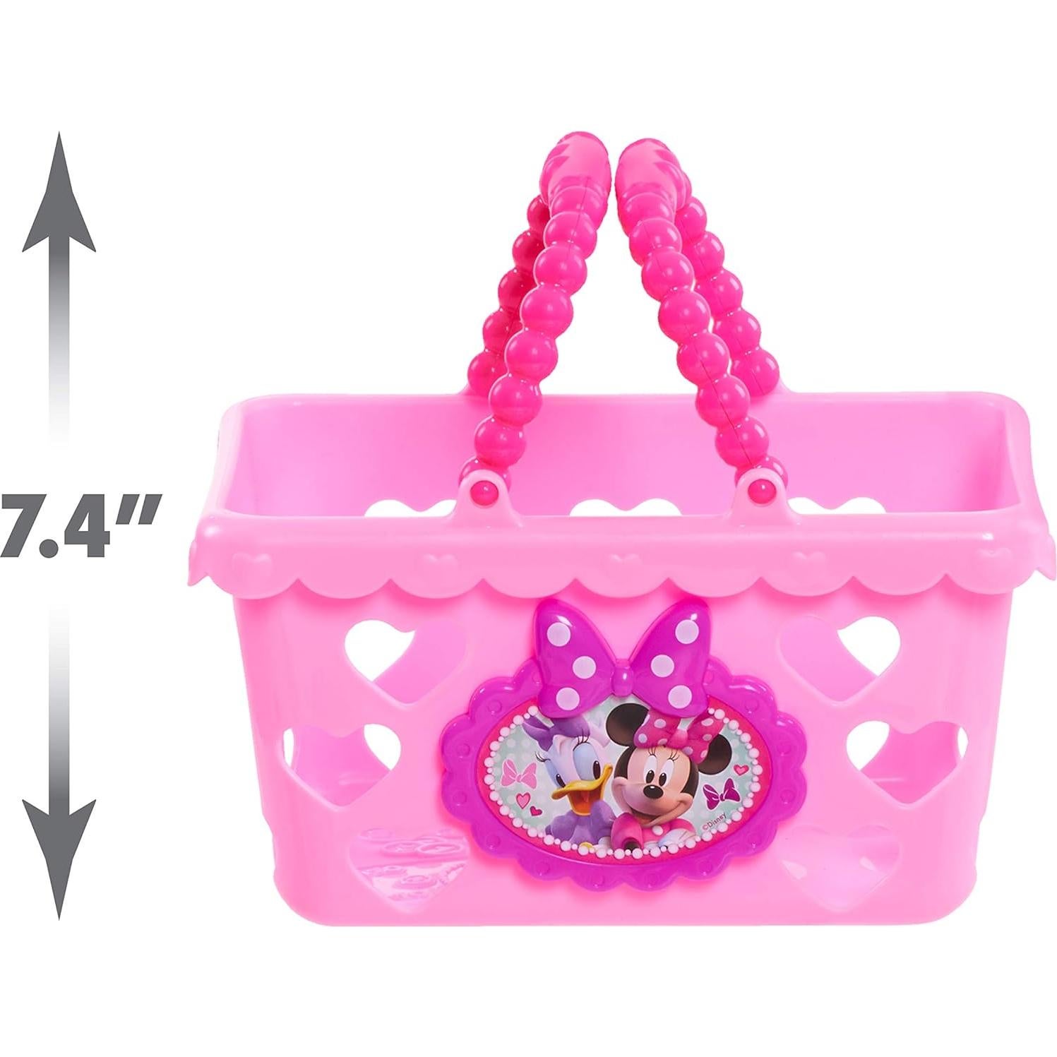 Conjunto de Cesta de Compras Just Play Minnie Mouse 21.9x16.5cm