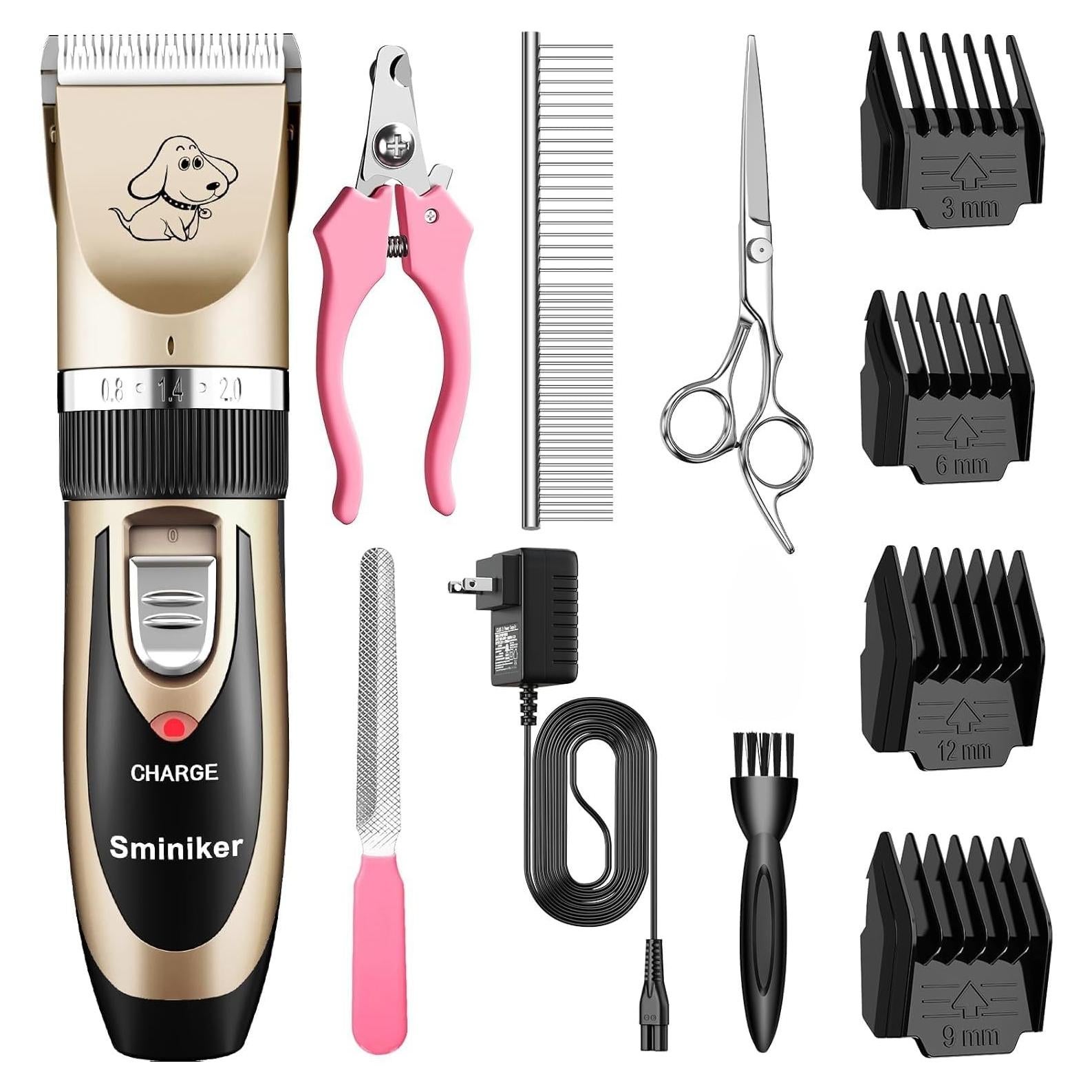 Cortadora de Pelo Inalámbrica Sminiker para Mascotas 6.1x27.2cm