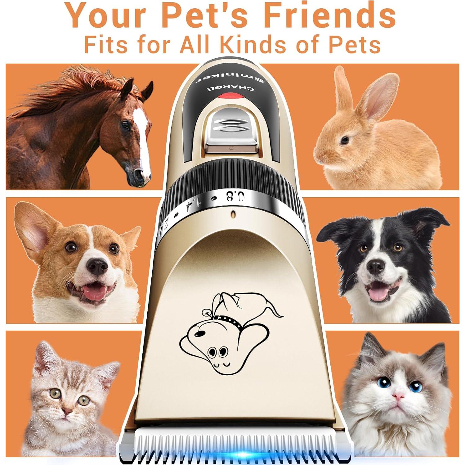 Cortadora de Pelo Inalámbrica Sminiker para Mascotas 6.1x27.2cm