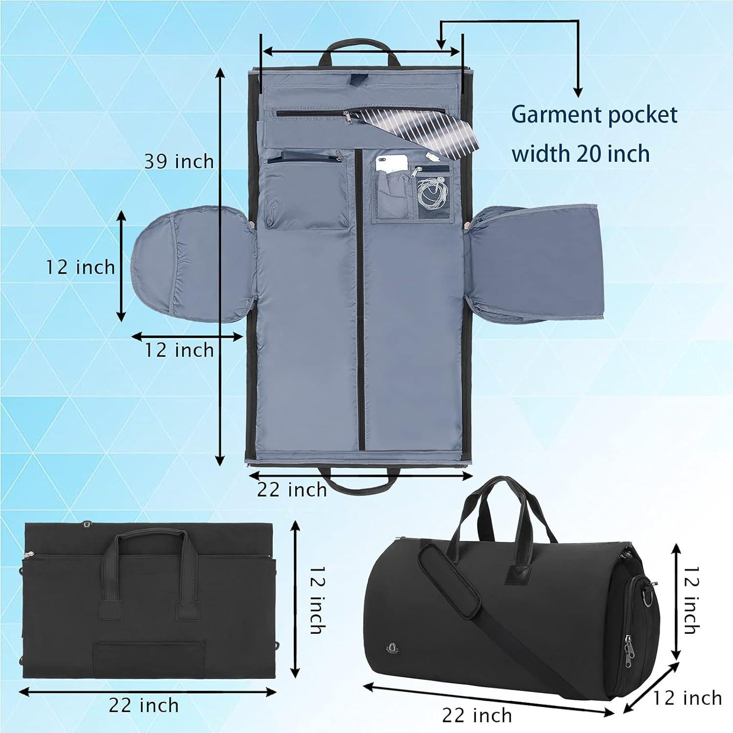 Bolsa Duffle de Ropa BUG 55.88x30.48x30.48 cm Negra