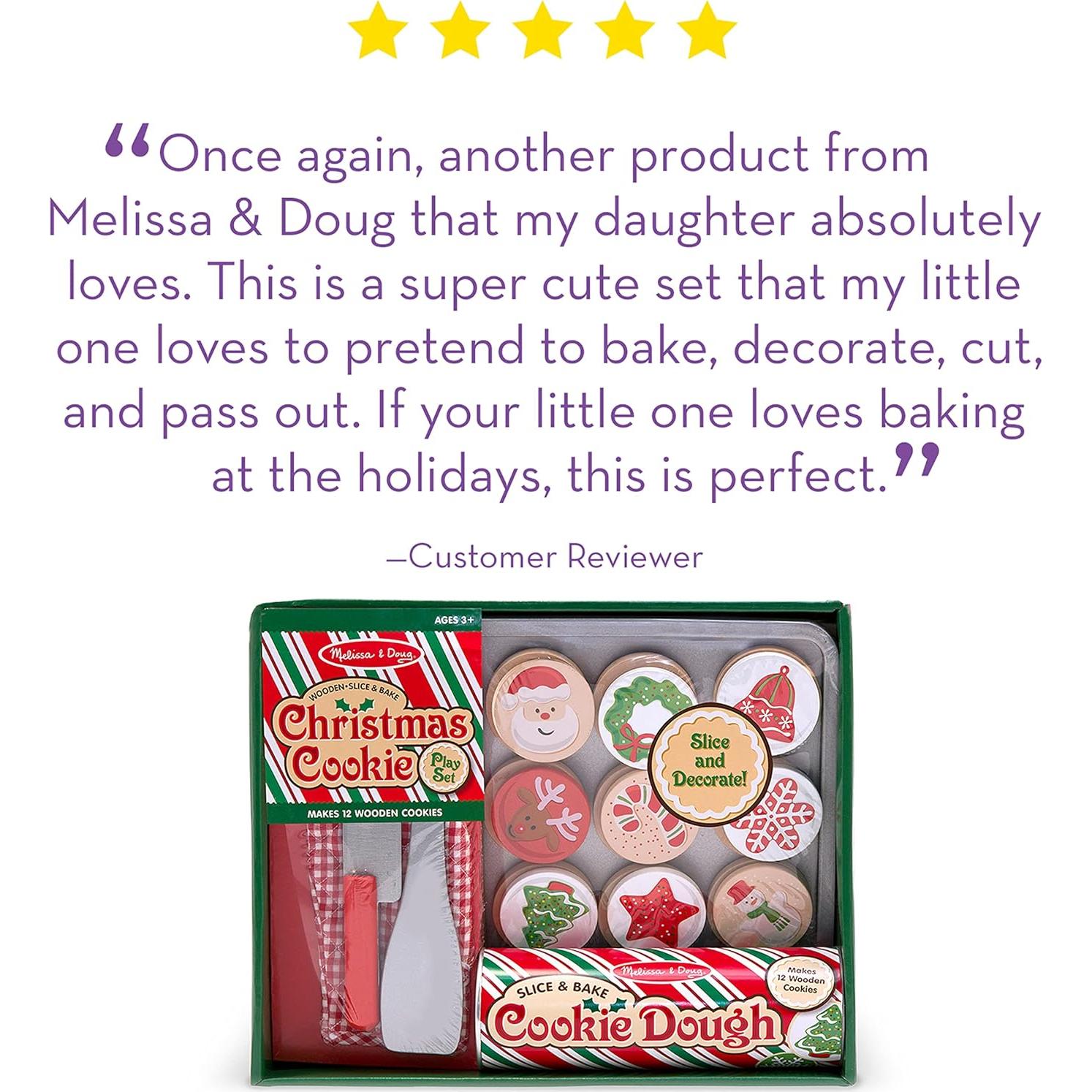 Juego de Comida de Juguete Galletas de Navidad Melissa & Doug