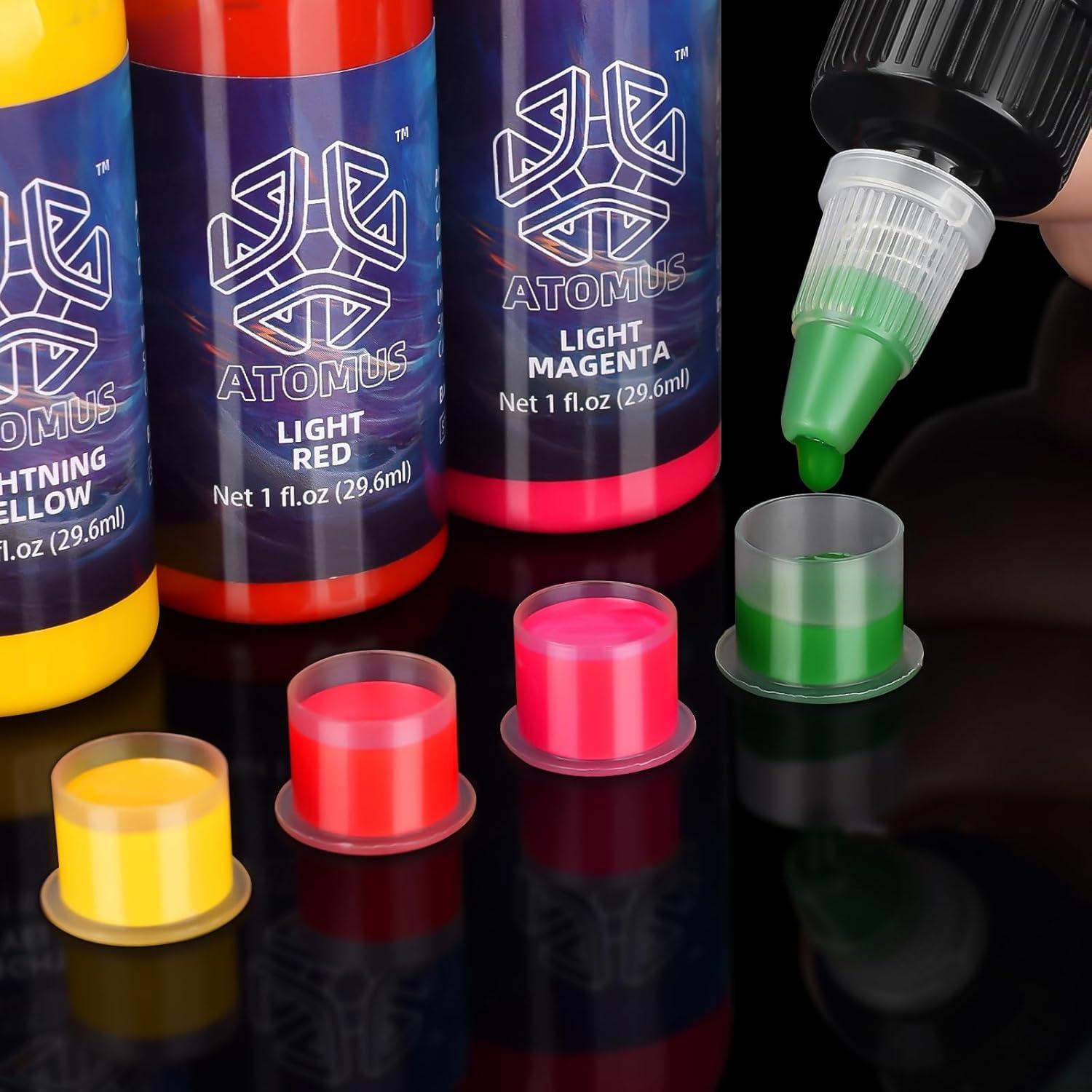 Kit de Tinta de Tatuaje ATOMUS 14 Colores 30 ml Profesional