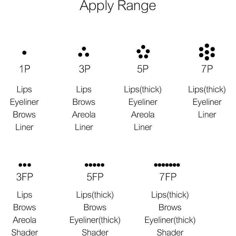 Agujas de Tatuaje Charme Princesse 1R/1P 10pcs para Cejas