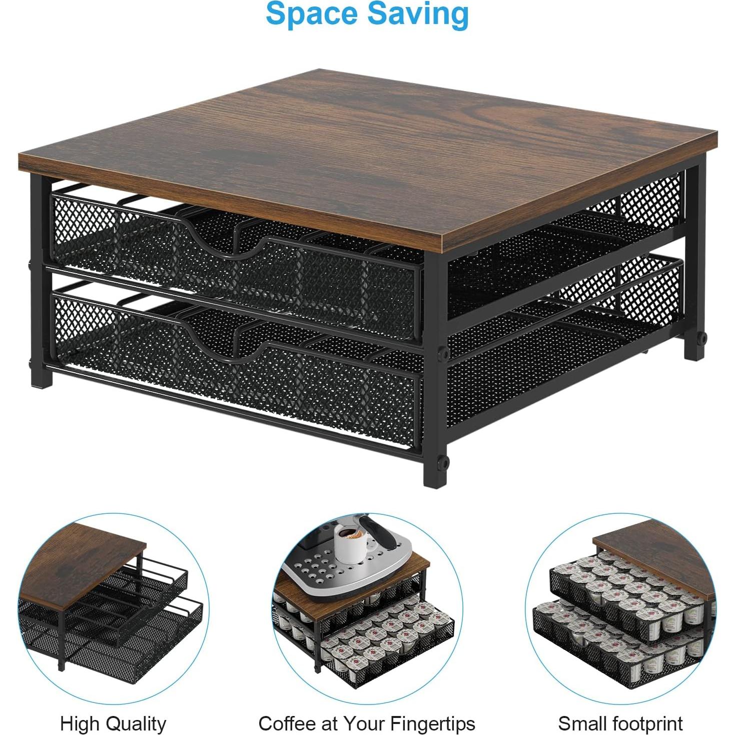 Soporte para Cápsulas de Café NANANARDOSO Negro 72 Unidades