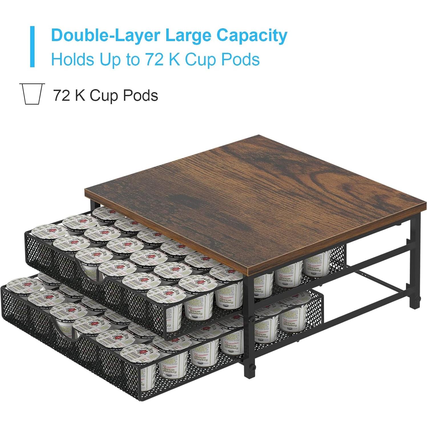 Soporte para Cápsulas de Café NANANARDOSO Negro 72 Unidades