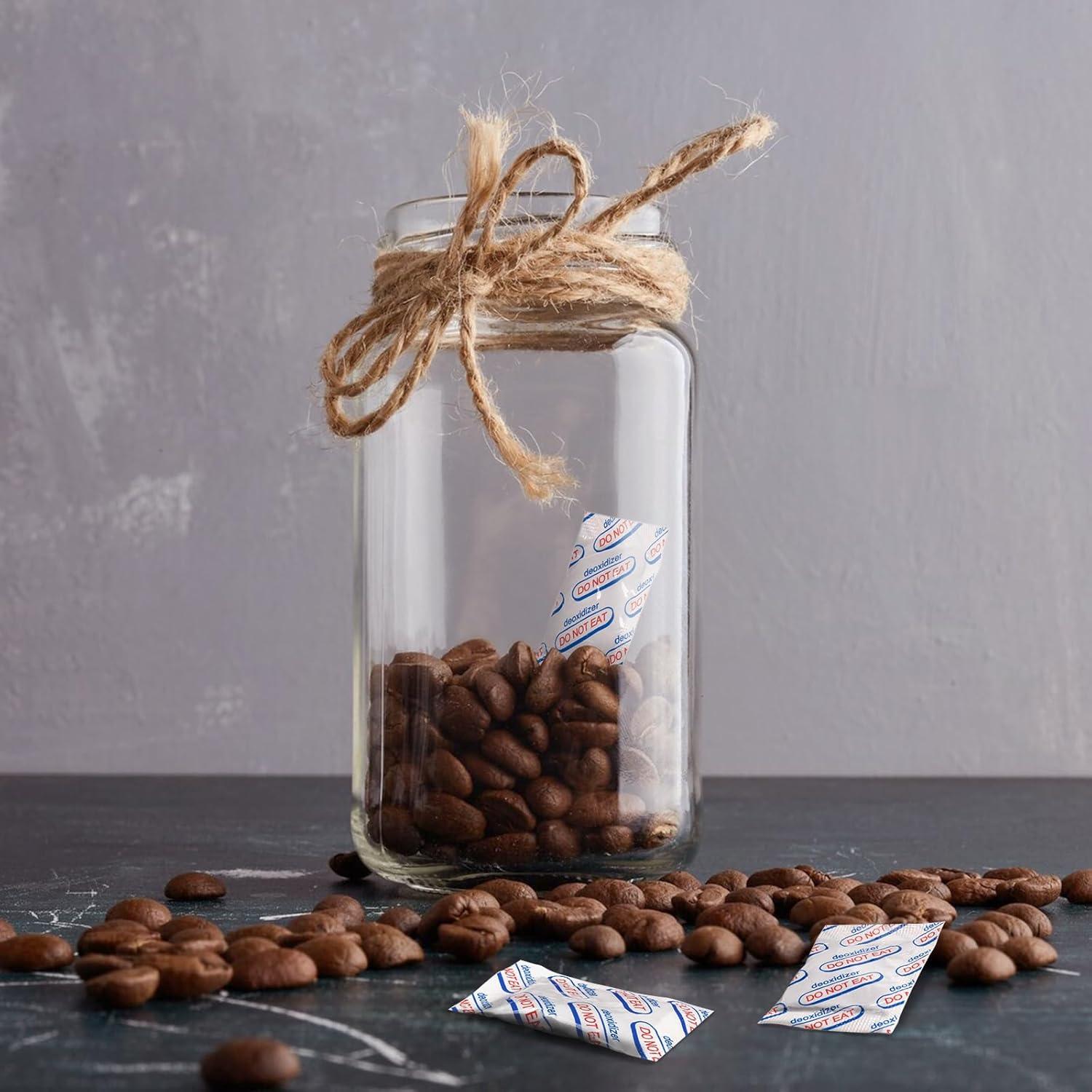 Absorbentes de Oxígeno 500cc Grado Alimenticio - 100 Unidades