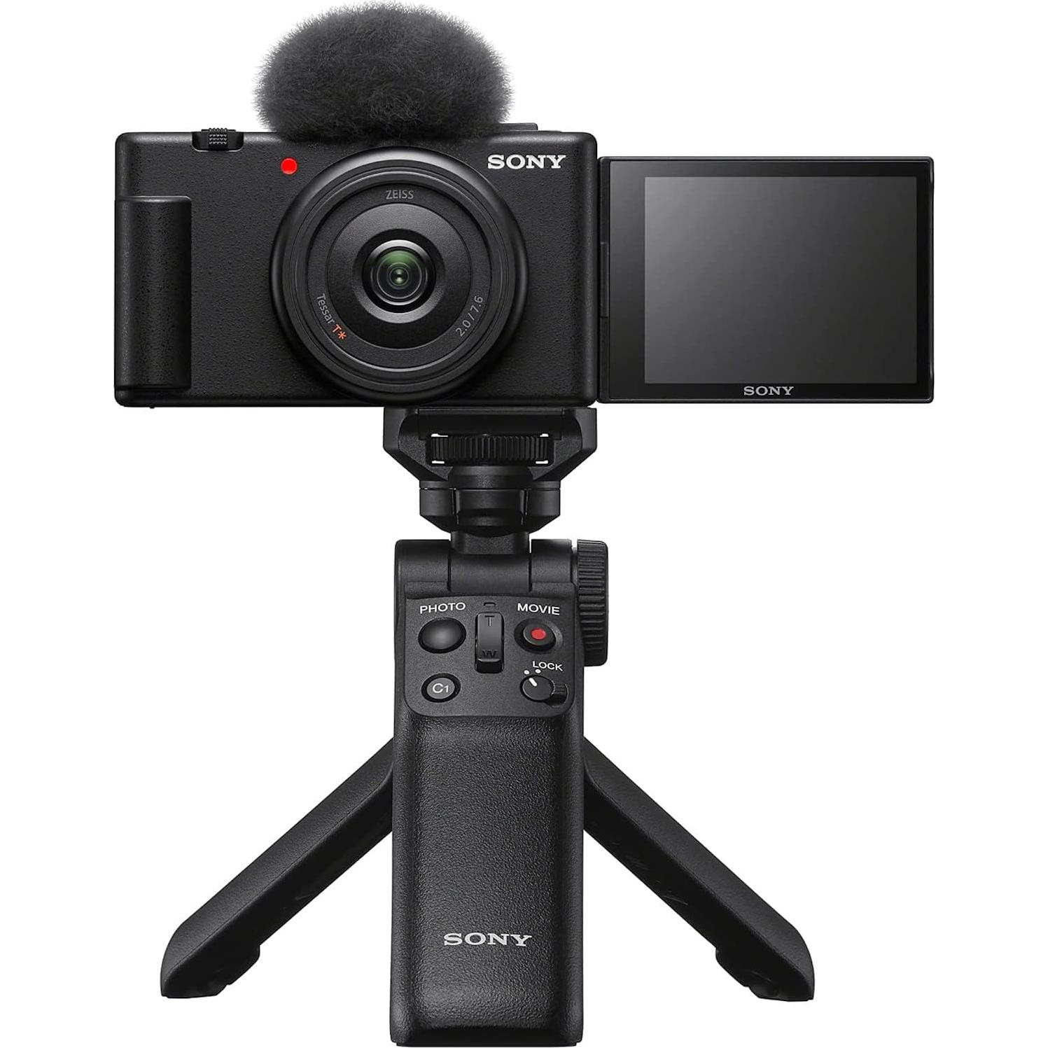 Cámara Vlog Sony ZV-1F/B 4K 20.1MP con Kit ACCVC1