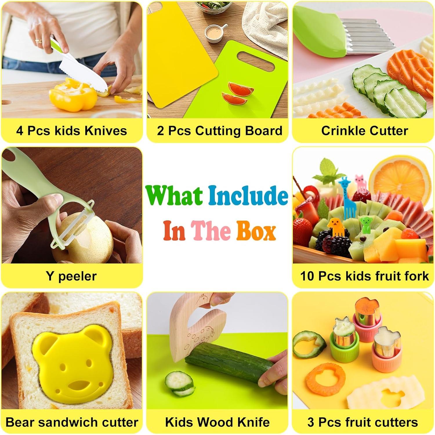 Juego de Cocina para Niños Reaeon 23 Piezas Seguro y Divertido