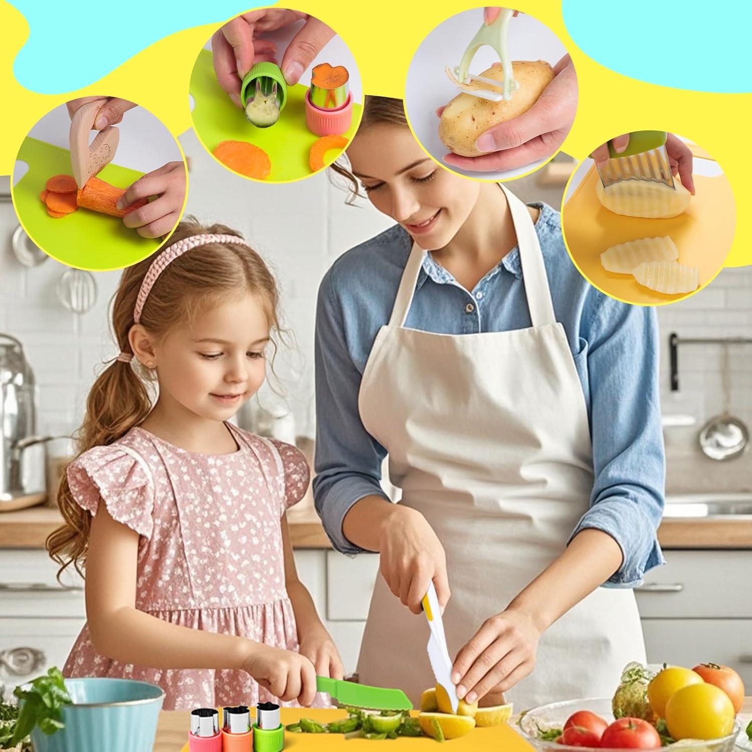 Juego de Cocina para Niños Reaeon 23 Piezas Seguro y Divertido