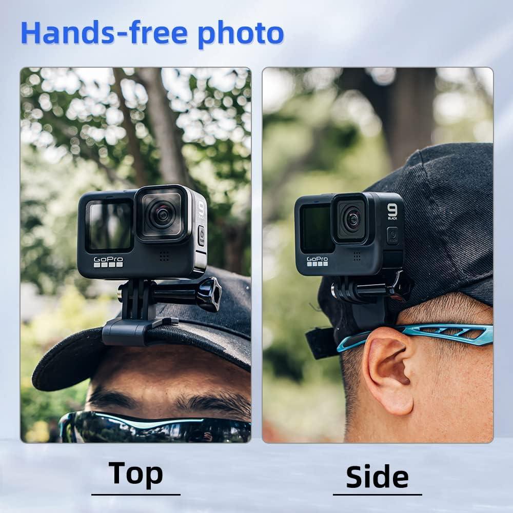 Clip de Montaje SOH para Gorra de Béisbol GoPro Negro