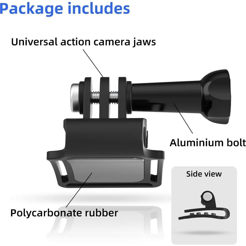 Clip de Montaje SOH para Gorra de Béisbol GoPro Negro