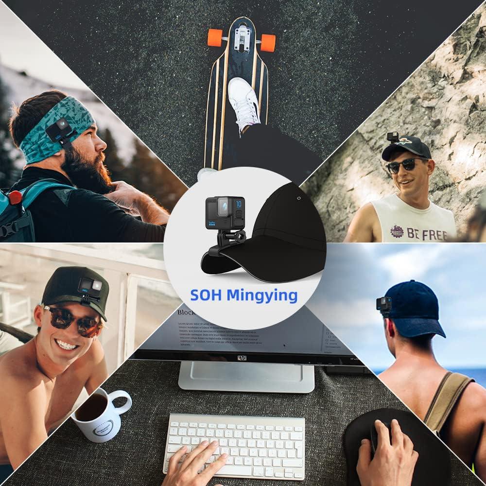 Clip de Montaje SOH para Gorra de Béisbol GoPro Negro