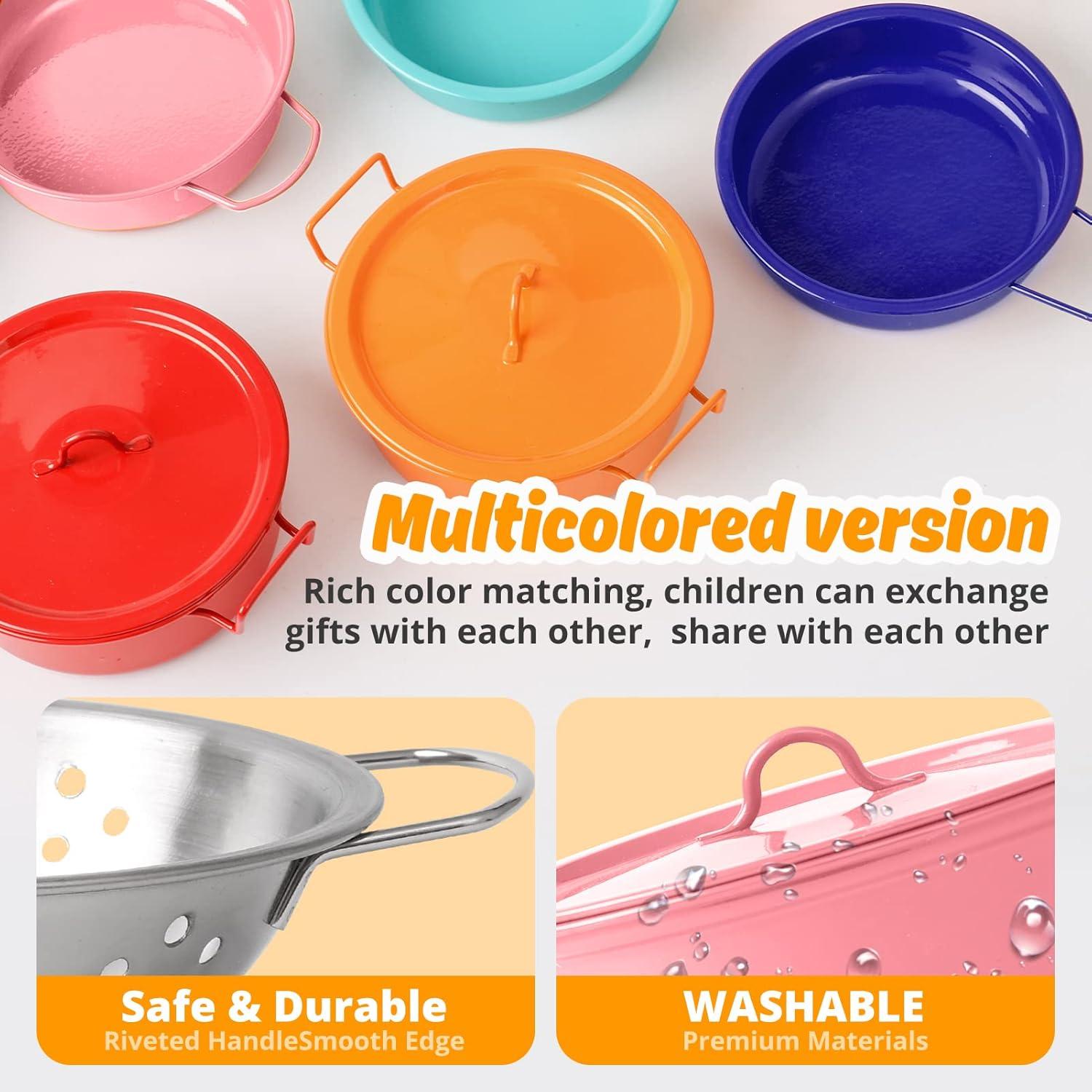 Juego de Cocina para Niños Veitch 14 Piezas Rosa