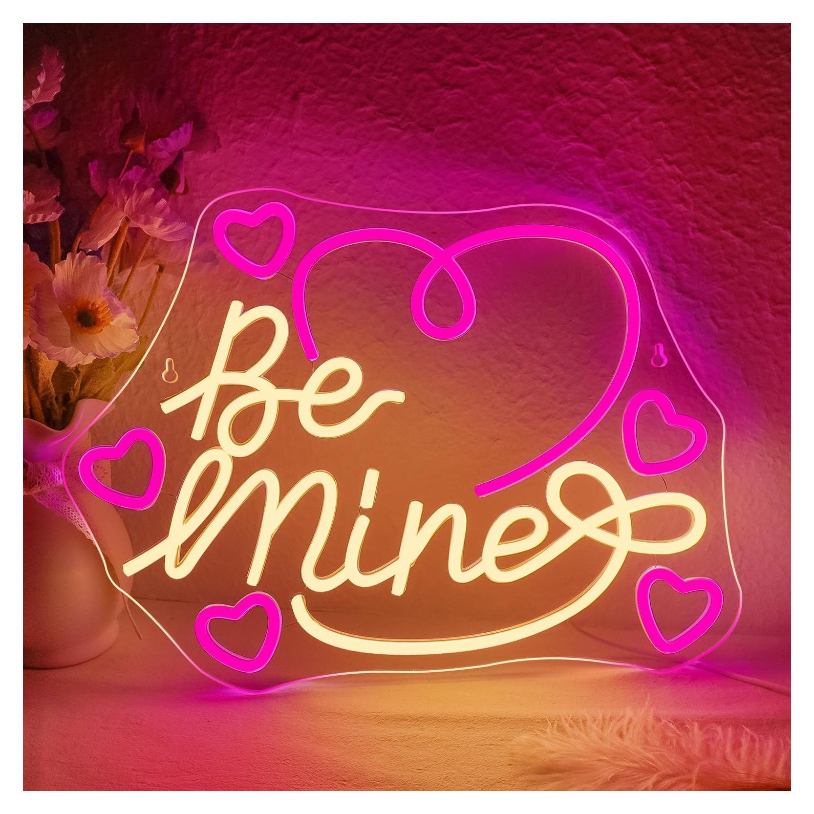 Letrero Neón LED Looklight Sé Mío 30x40 cm Decoración
