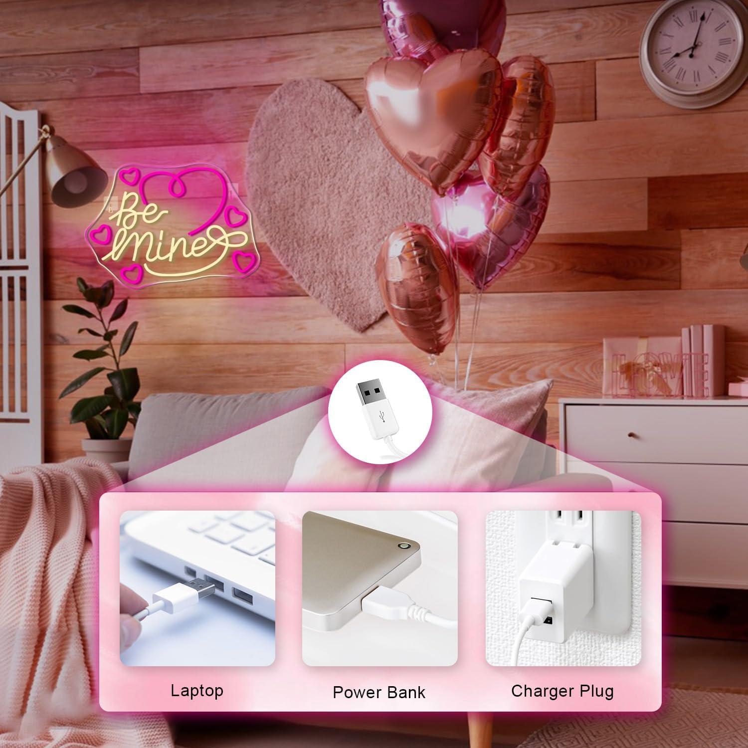 Letrero Neón LED Looklight Sé Mío 30x40 cm Decoración