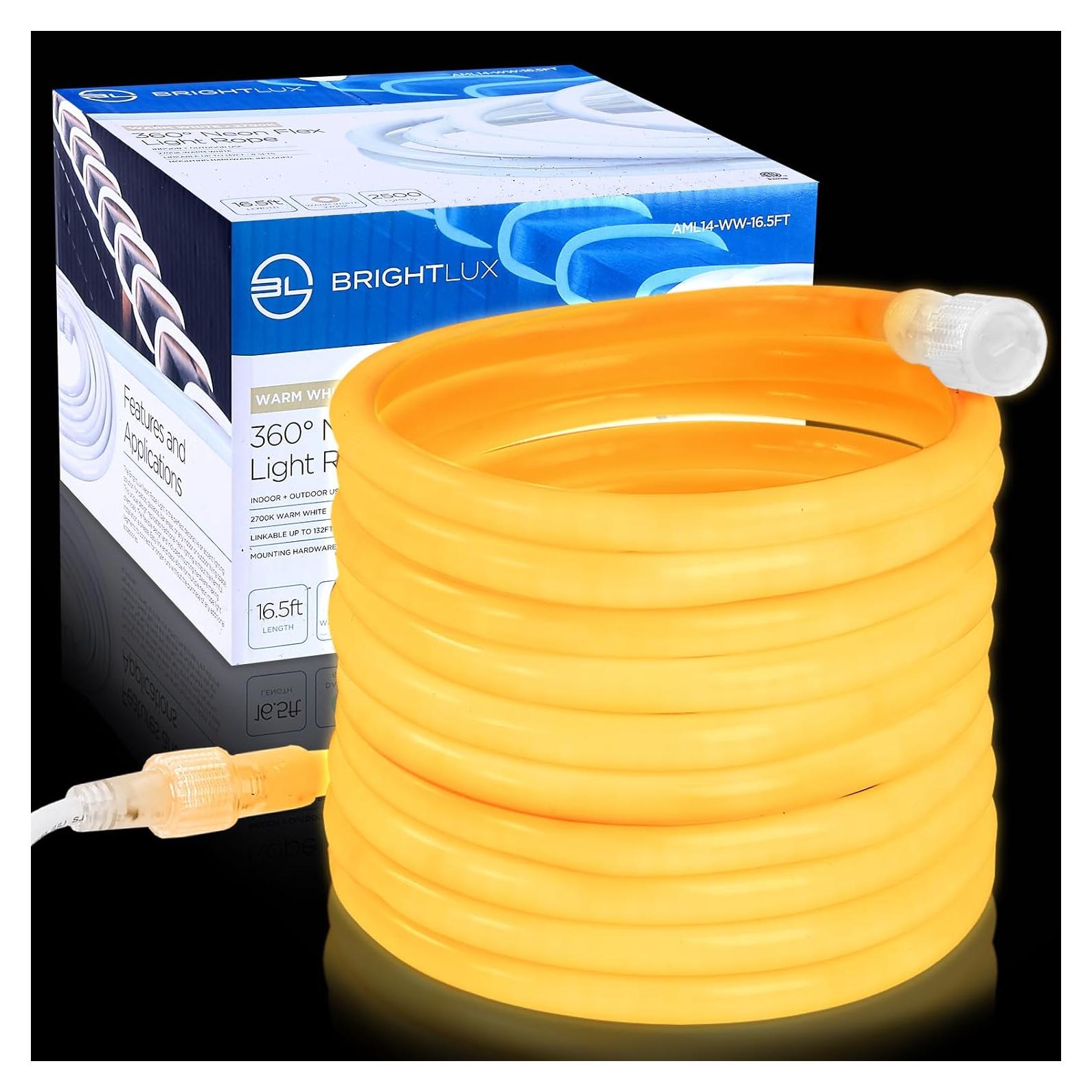 Luz de Cuerda LED BrightLux 5m Blanca Cálida 2700K Conectable