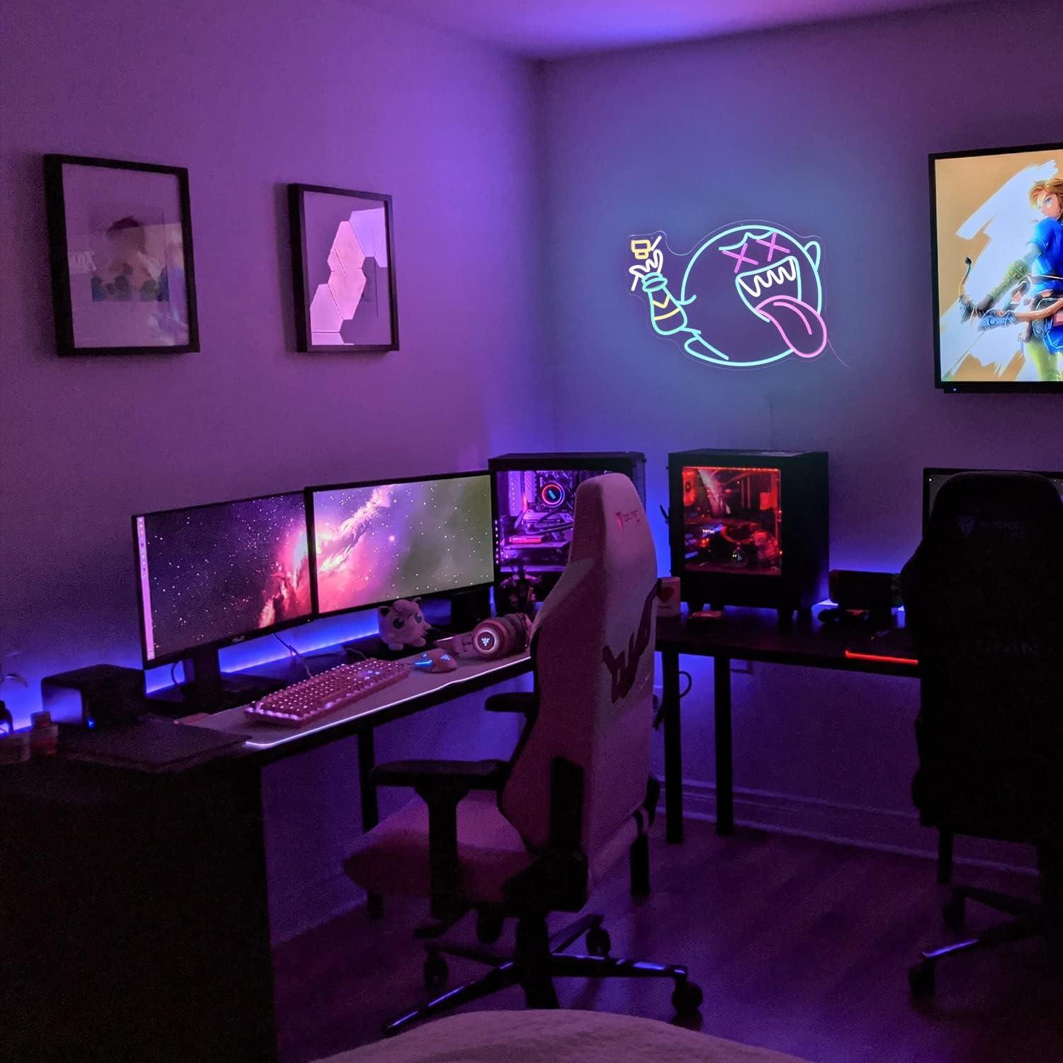 Luz de Neón Fantasma Alkkign 42x32 cm LED Decorativa