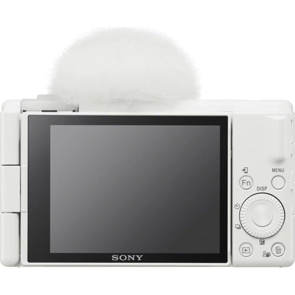 Cámara de Vlogging Sony ZV-1F Blanca + Kit 8 Piezas 64GB