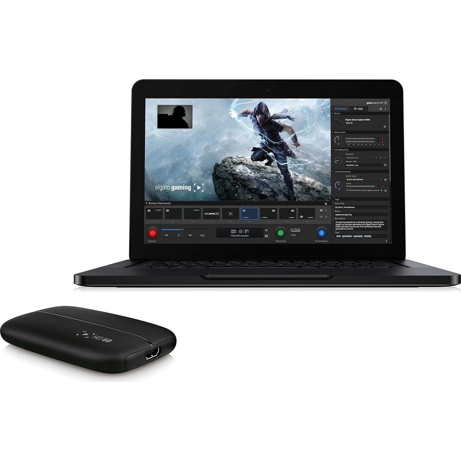 Elgato Game Capture HD60 - Captura Gameplay 1080p 60fps