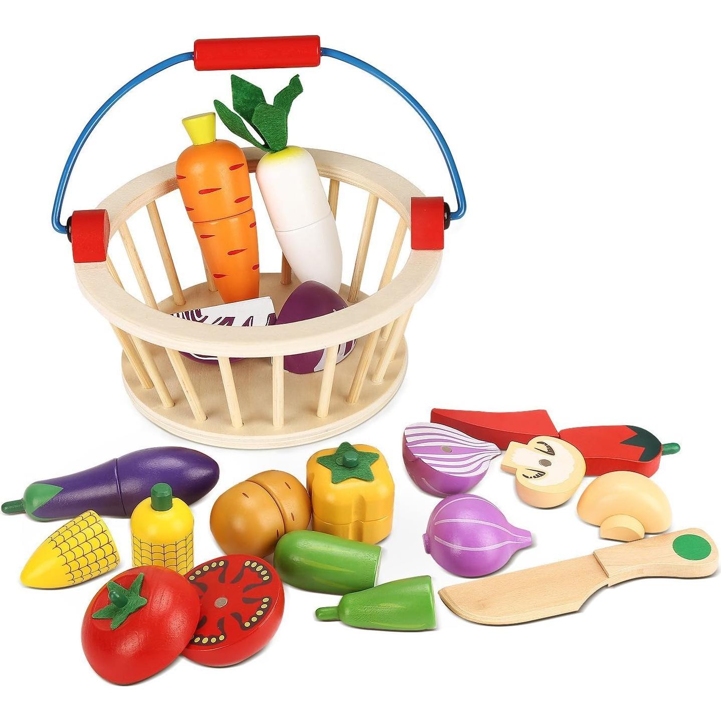 Conjunto de Juguetes de Frutas y Verduras Victostar 12 Piezas
