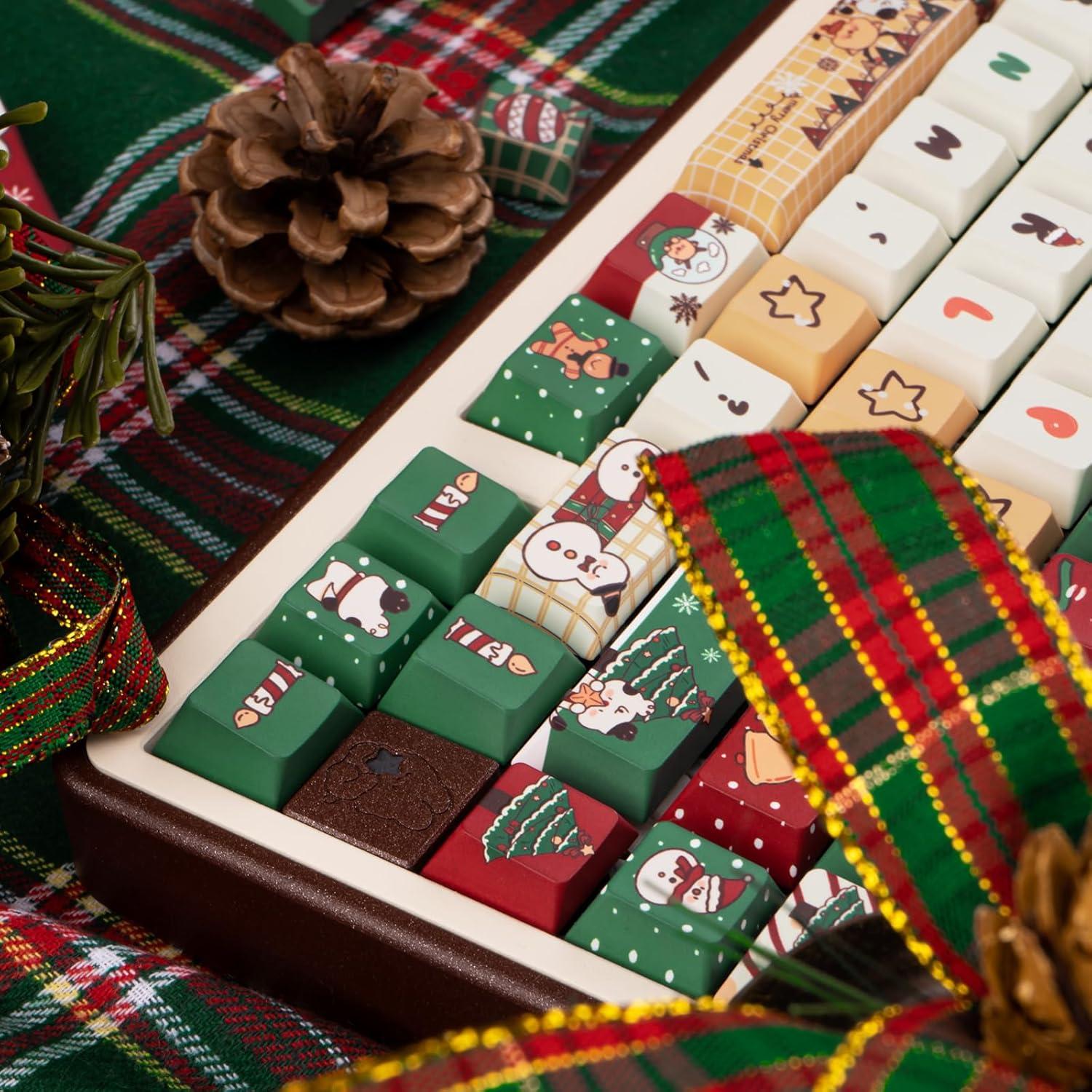 Juego de Teclas Navideñas JOLINTAL 130 PBT Cherry MX