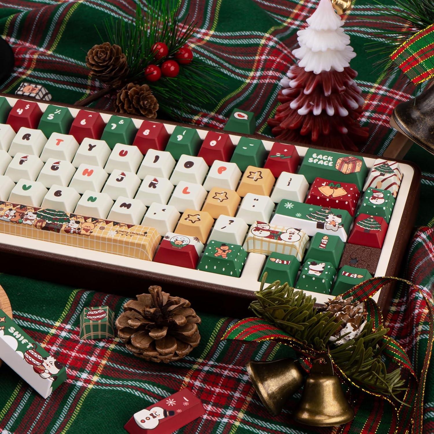 Juego de Teclas Navideñas JOLINTAL 130 PBT Cherry MX