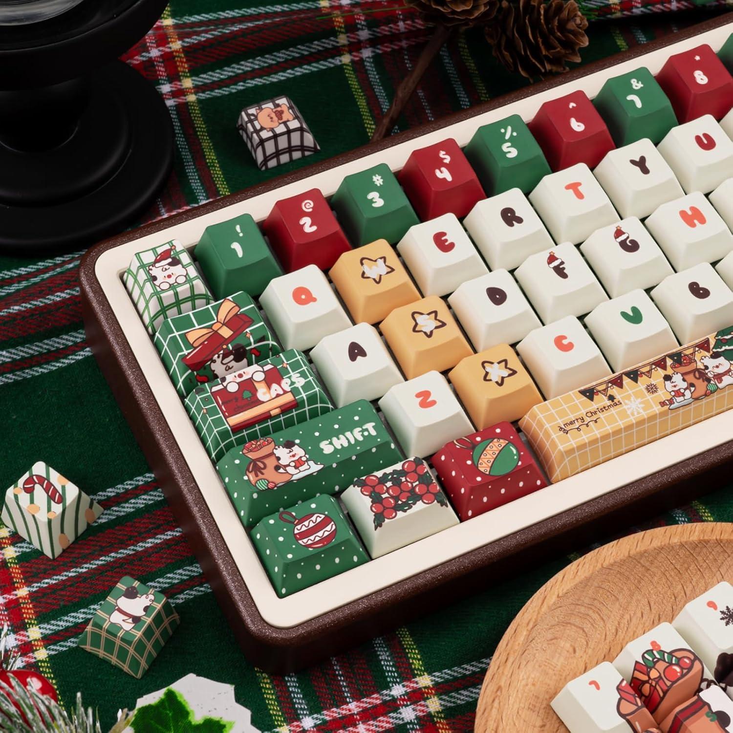 Juego de Teclas Navideñas JOLINTAL 130 PBT Cherry MX