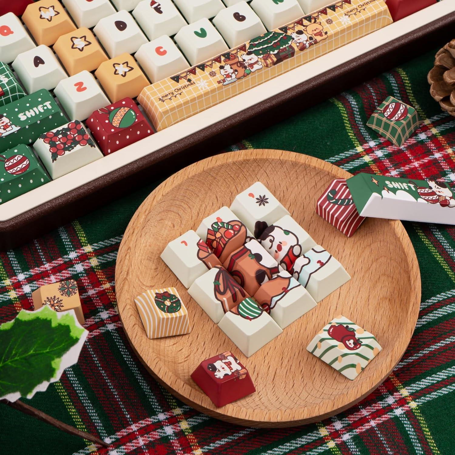 Juego de Teclas Navideñas JOLINTAL 130 PBT Cherry MX