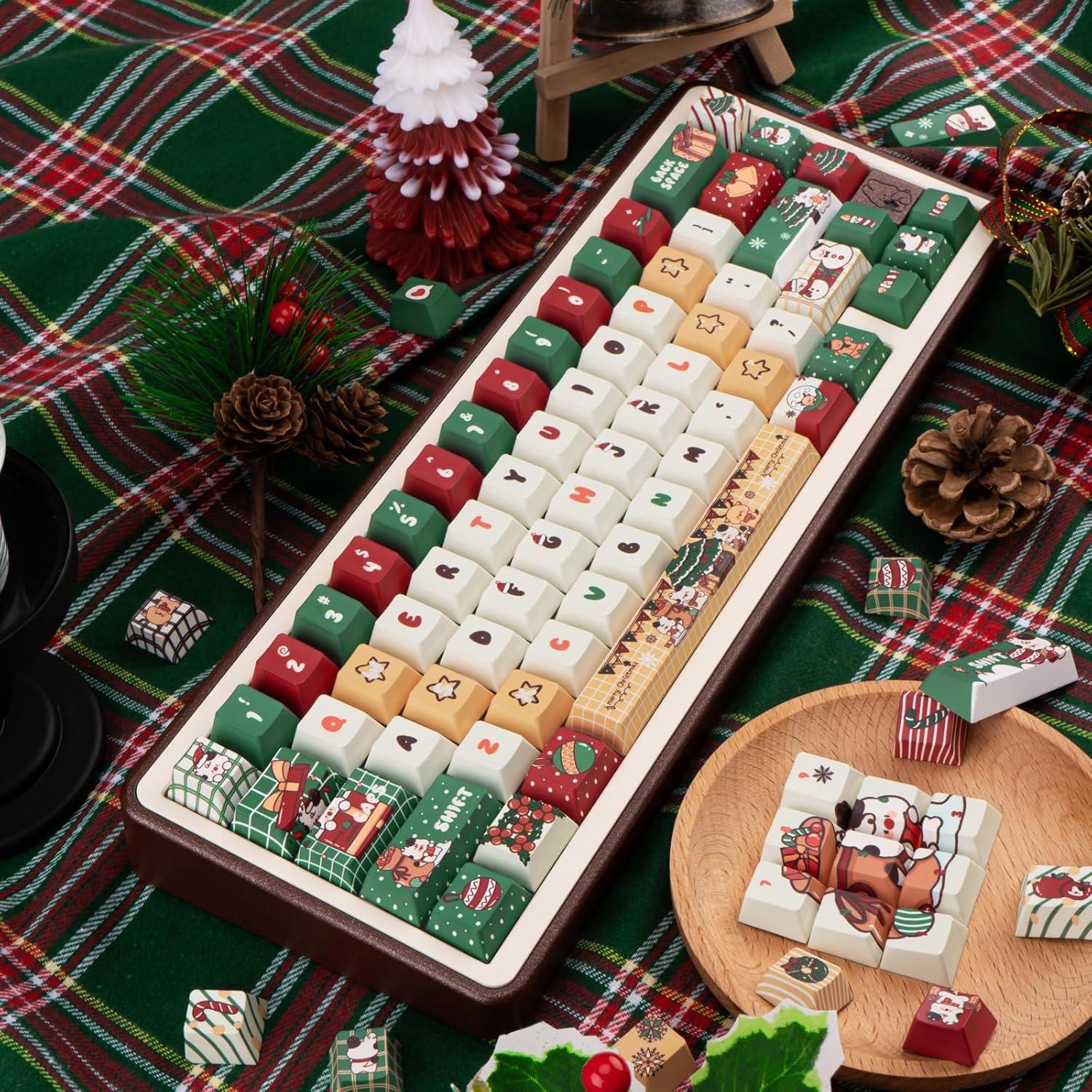 Juego de Teclas Navideñas JOLINTAL 130 PBT Cherry MX