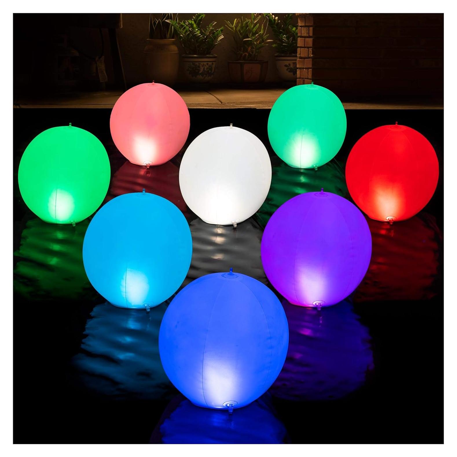 Luces Flotantes Solares HAPIKAY - Paquete de 2 Bolas 35.56 cm