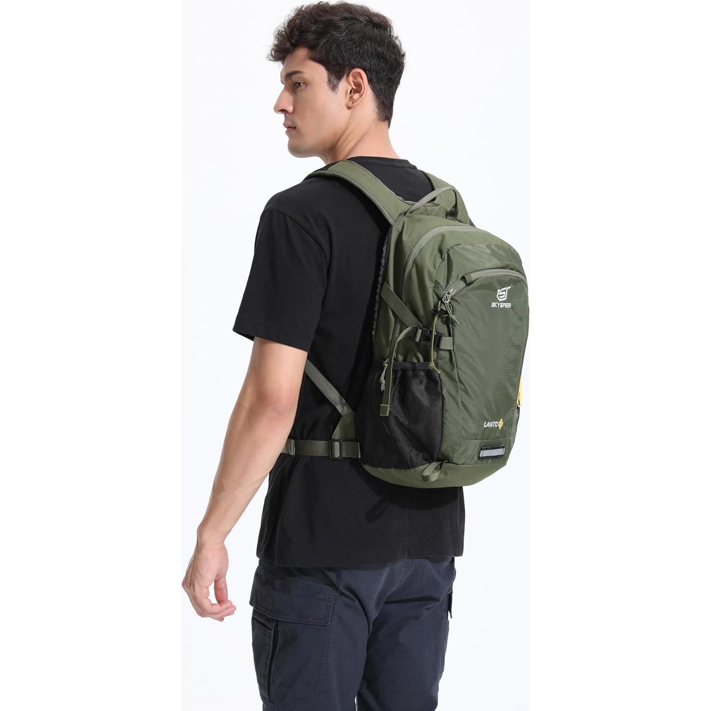 Mochila de Senderismo 20L SKYSPER LANTC20 Verde Militar