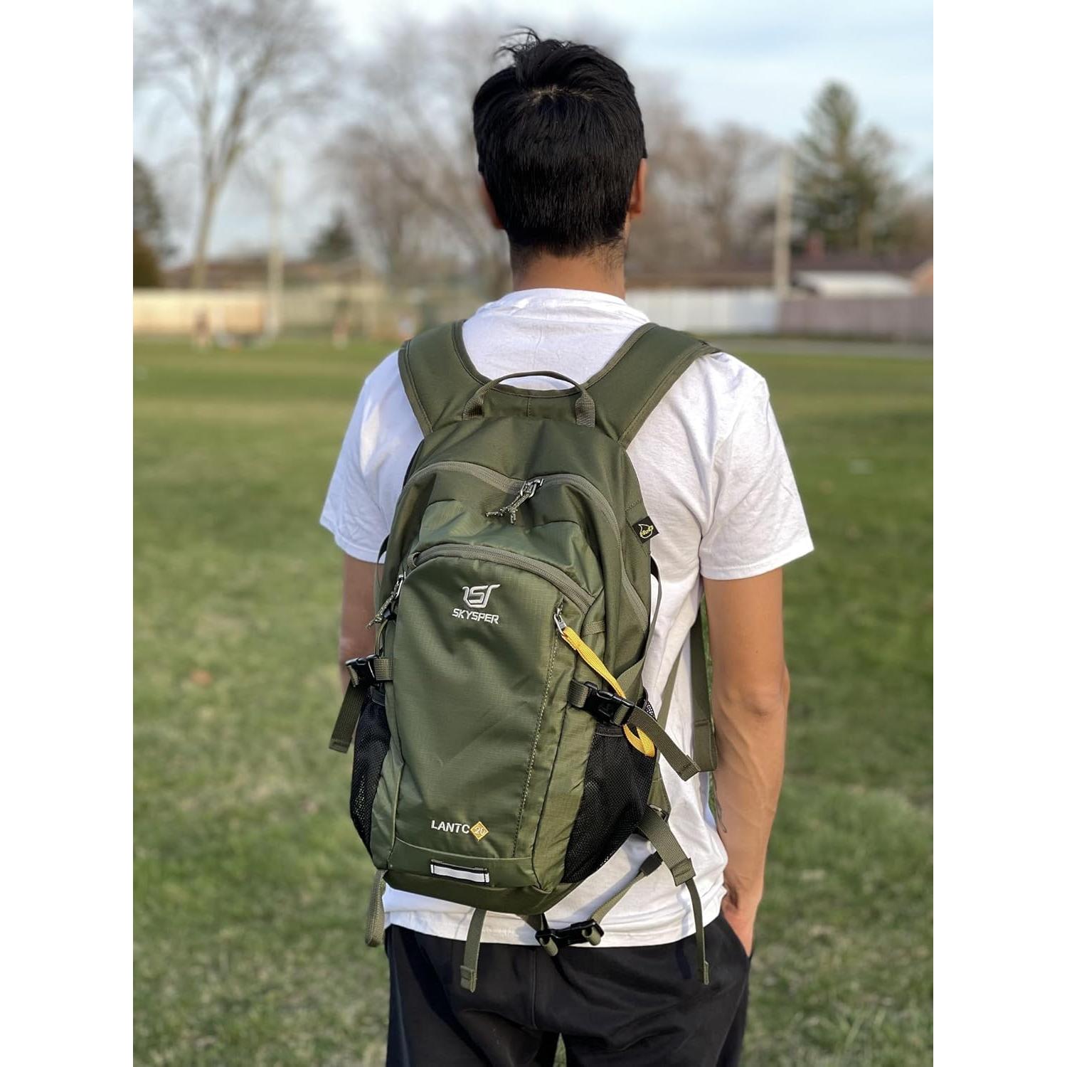 Mochila de Senderismo 20L SKYSPER LANTC20 Verde Militar