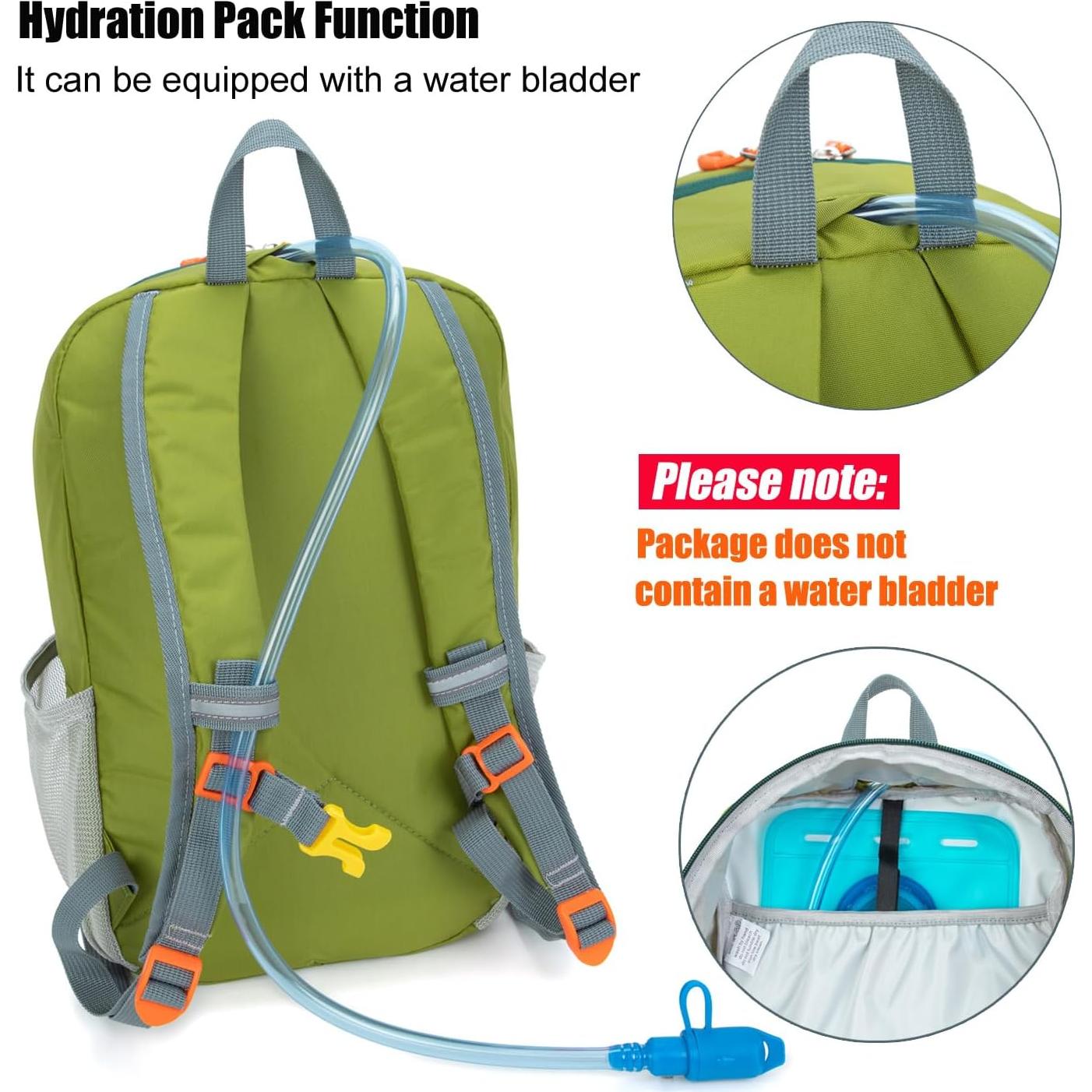 Mochila de senderismo Ivygreen para niños pequeños 14L Verde