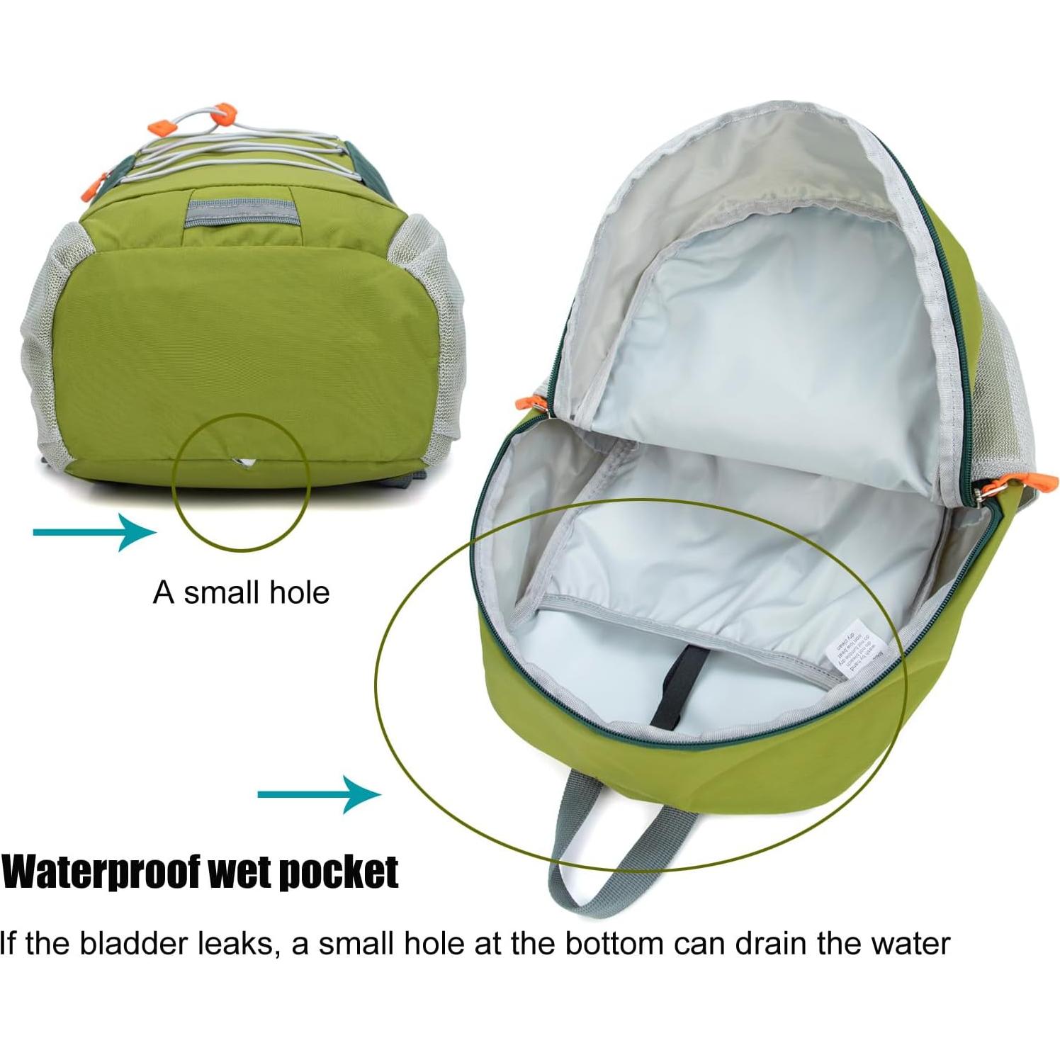 Mochila de senderismo Ivygreen para niños pequeños 14L Verde