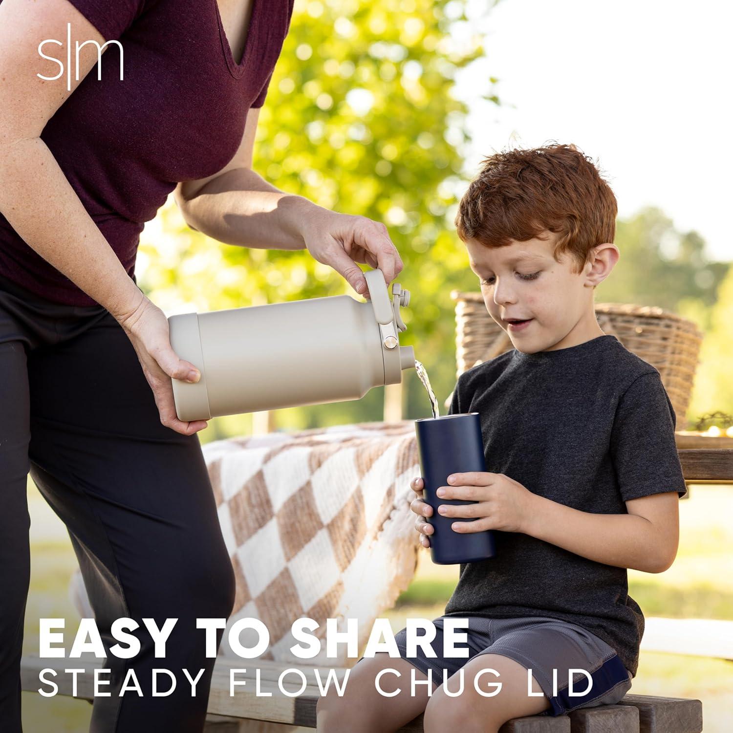 Jarra de Agua Simple Modern Trek Pivot 1.89L Acero Inoxidable