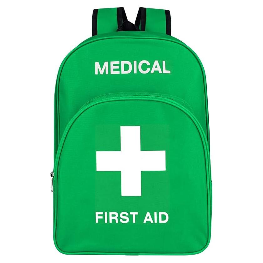 Mochila de Primeros Auxilios Vacía Verde 40x30x15 cm