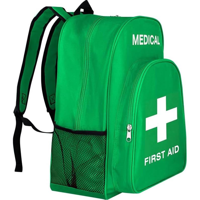 Mochila de Primeros Auxilios Vacía Verde 40x30x15 cm