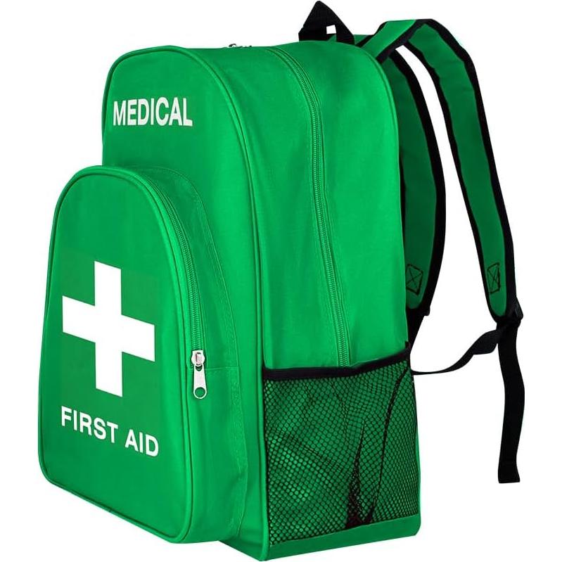 Mochila de Primeros Auxilios Vacía Verde 40x30x15 cm