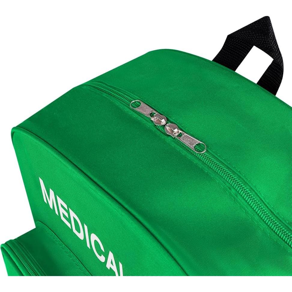 Mochila de Primeros Auxilios Vacía Verde 40x30x15 cm