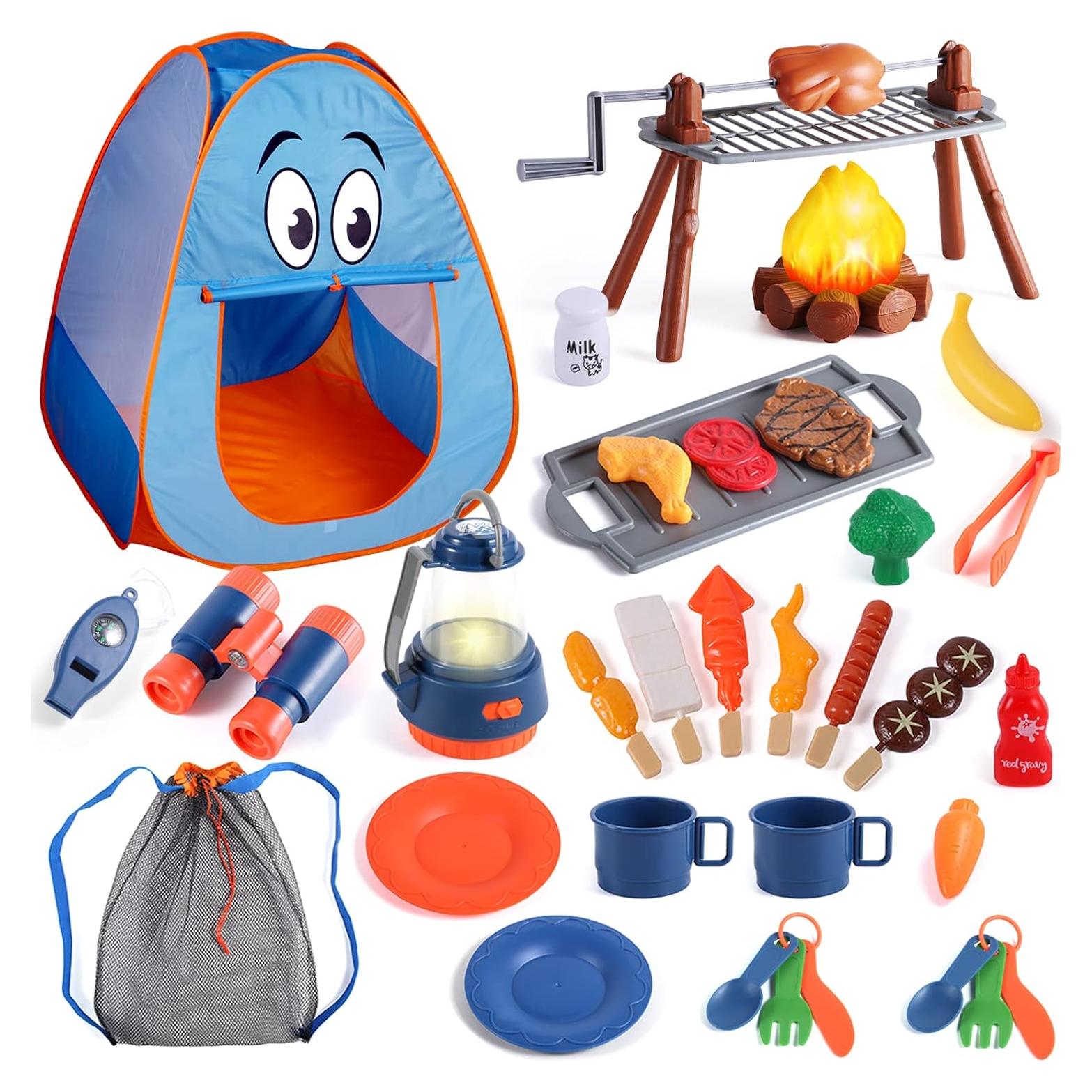 Juego de Camping para Niños ULOVEME con Tienda Plegable 1.18 kg