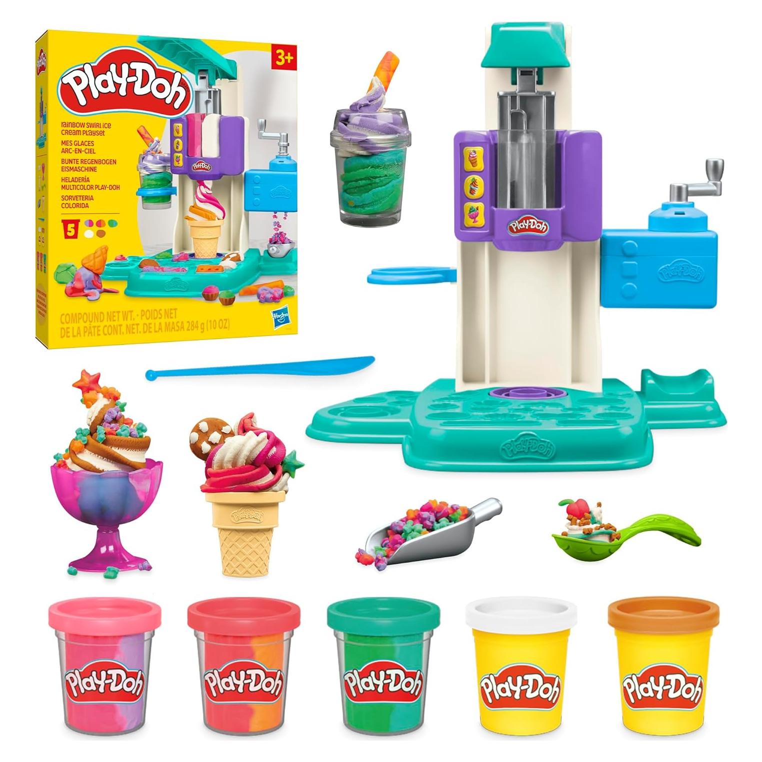 Juego de helados Play-Doh Arcoíris con 7 accesorios