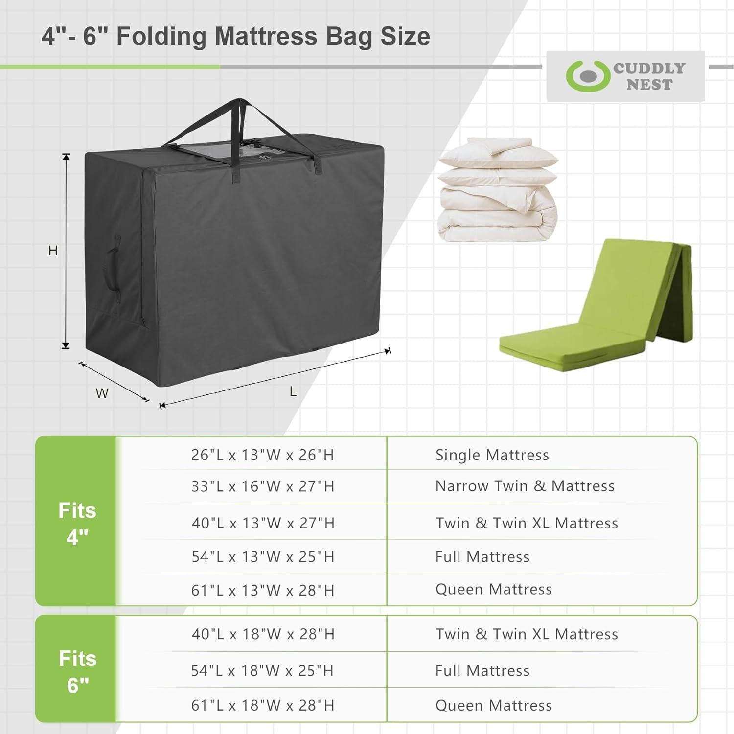 Bolsa de transporte Cuddly Nest para colchón plegable 137x64cm