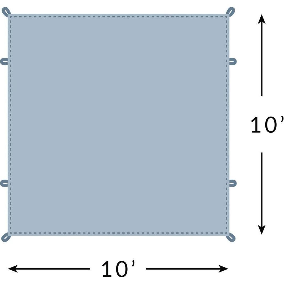 Lona Impermeable TETON Sports Huella Mesa 10' - 3x3m