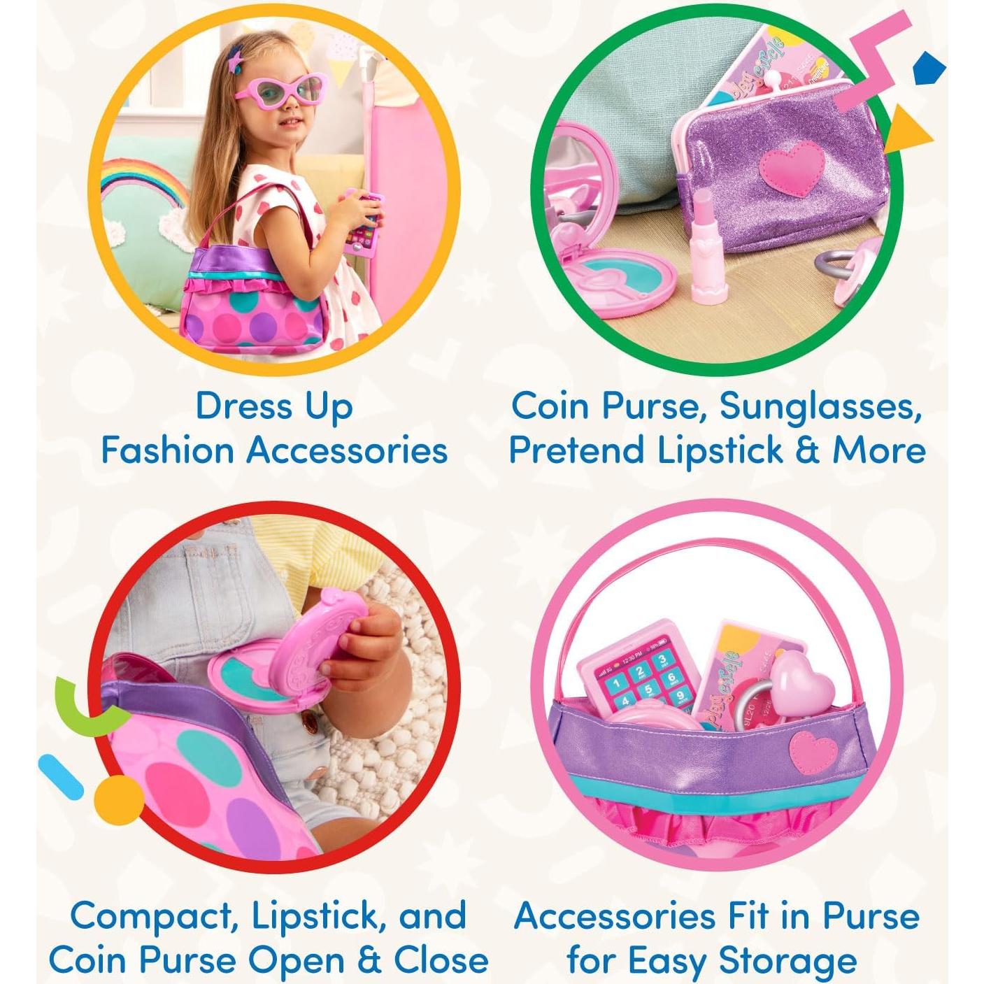 Set de Maquillaje y Bolso de Princesa Play Circle - 8 Piezas