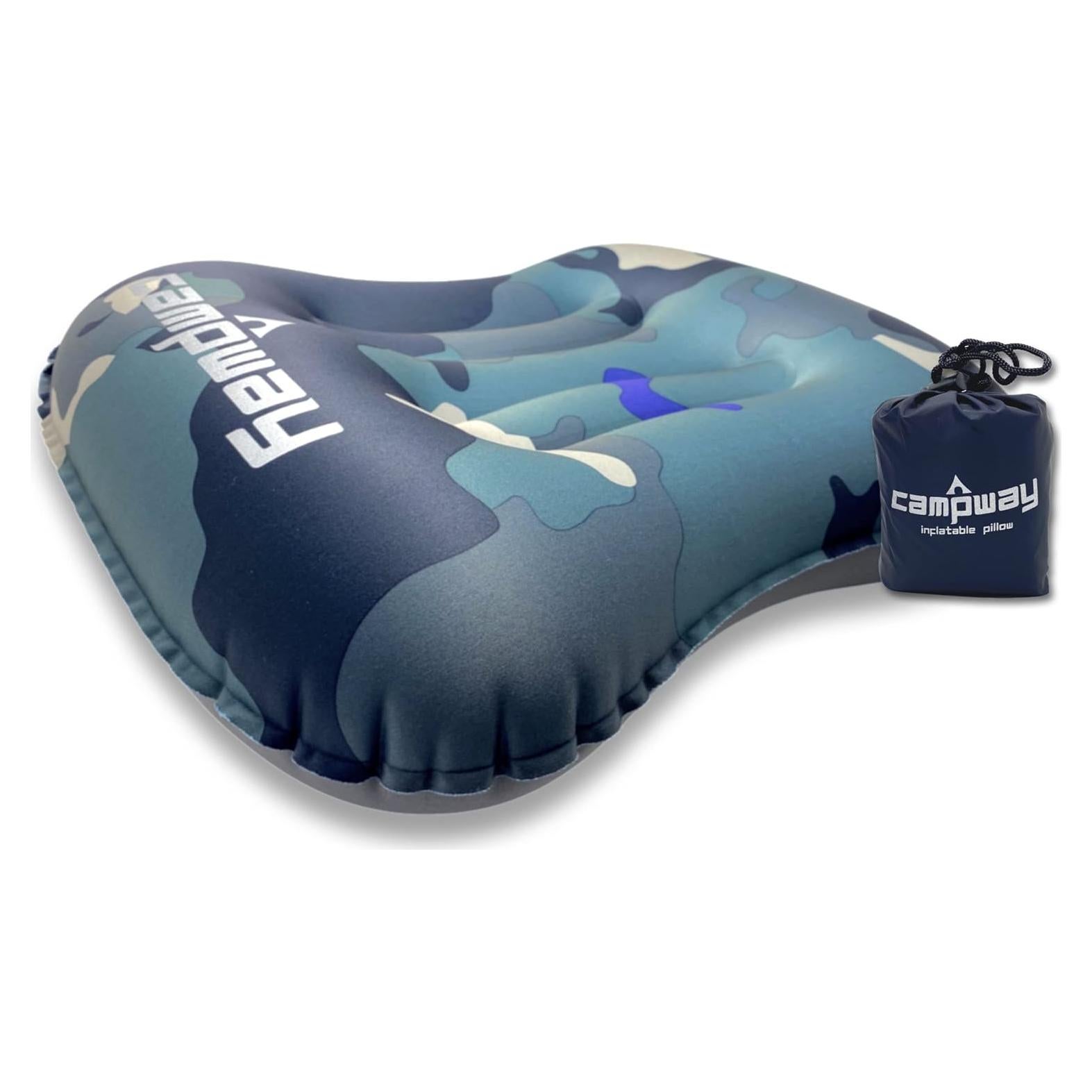 Almohada Inflable CAMPWAY MIRI para Camping y Viajes - Camuflaje
