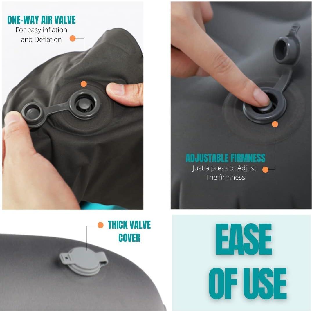 Almohada Inflable CAMPWAY MIRI para Camping y Viajes - Camuflaje