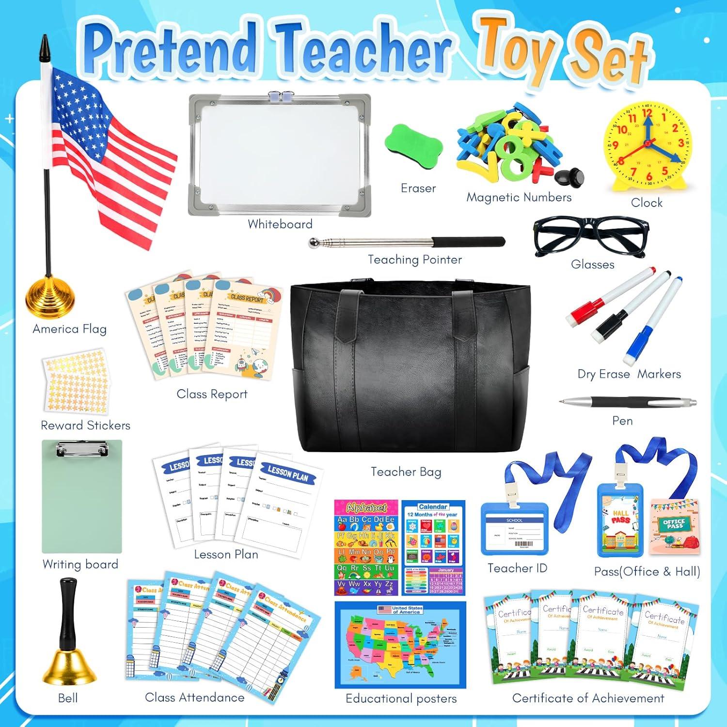 Juego de Rol Escolar para Niñas Loscola 4-12 Años