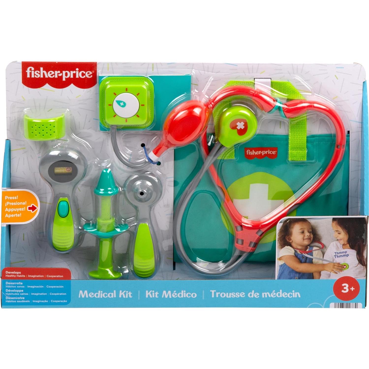 Kit Médico de Juego Fisher-Price 7 Piezas para Niños 3+
