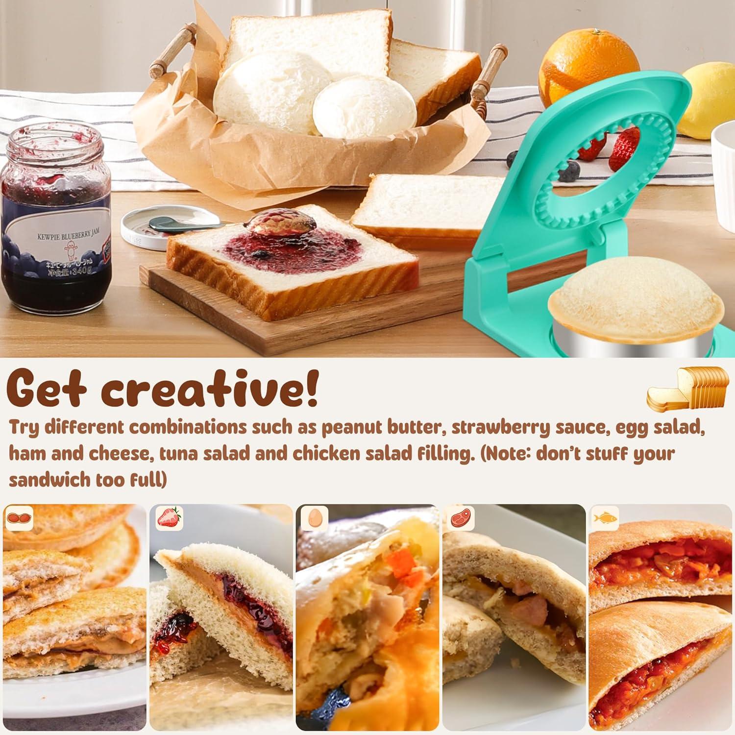 Cortador y Sellador de Sándwiches Metal GLSY Verde Redondo